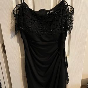 Black cocktail dress.
